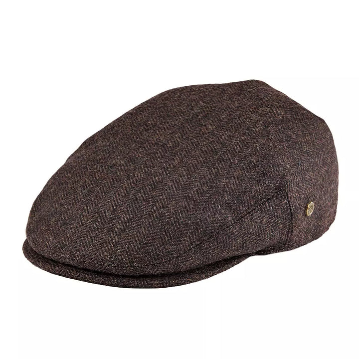 Birmingham Herringbone Wool Flat Cap
