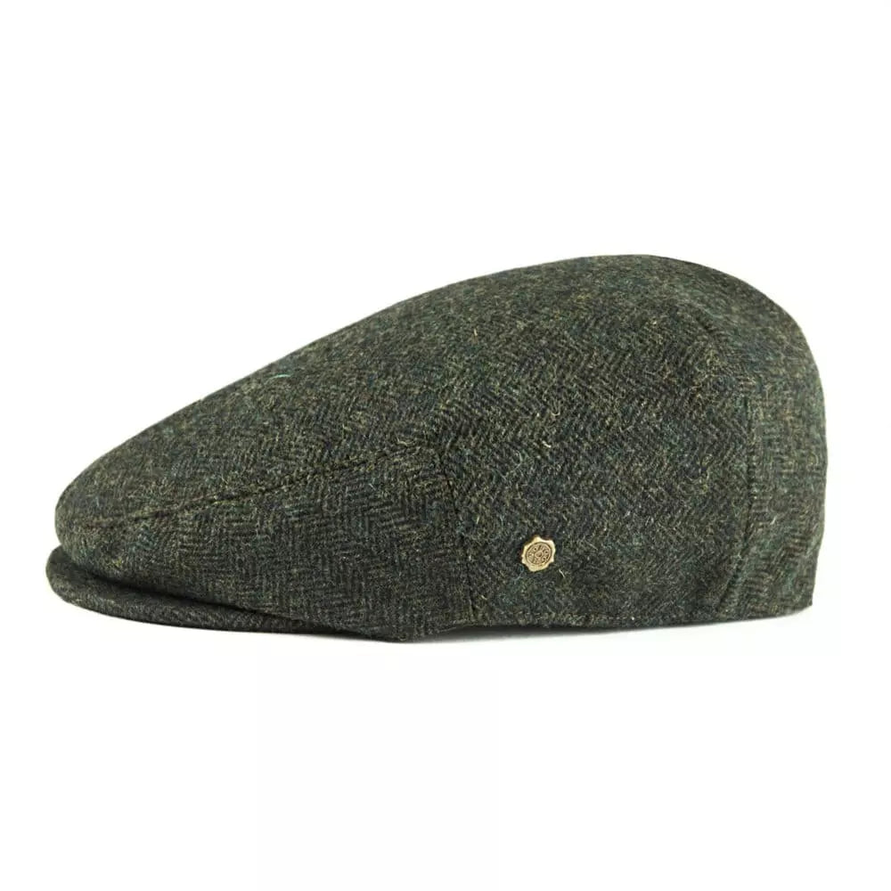 Birmingham Herringbone Wool Flat Cap